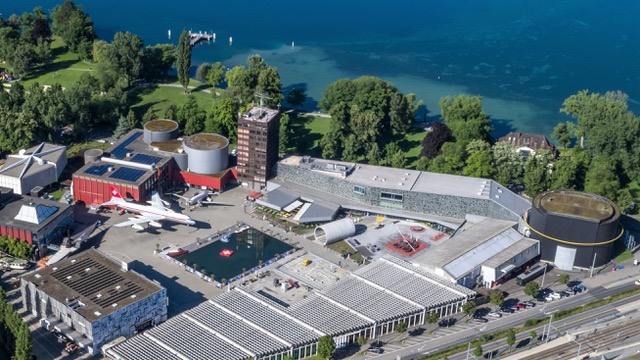 Verkehrshaus von oben